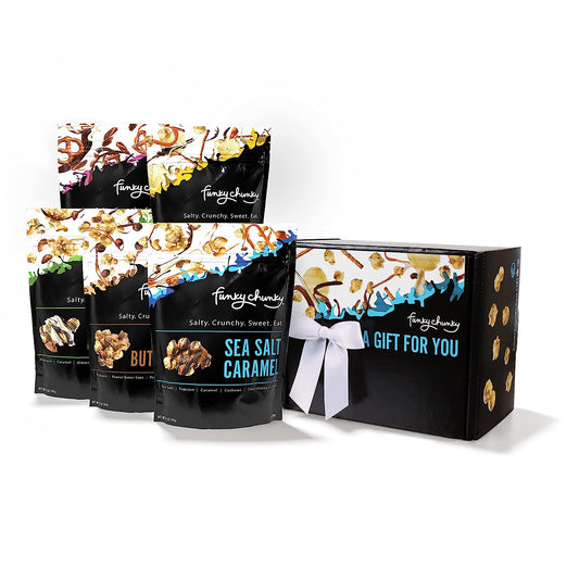 Gourmet Popcorn Sampler Variety Pack with 5 Flavors - DB Gift Baskets