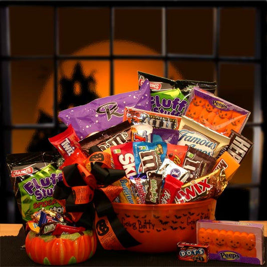 No Tricks Just Treats Halloween Goodie Bucket - DB Gift Baskets