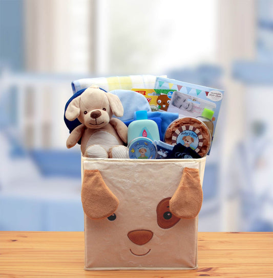 Puppy Tails New Baby Gift Basket - DB Gift Baskets