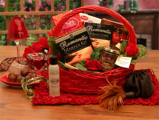 Romantic Massage Romance Gift Basket - DB Gift Baskets