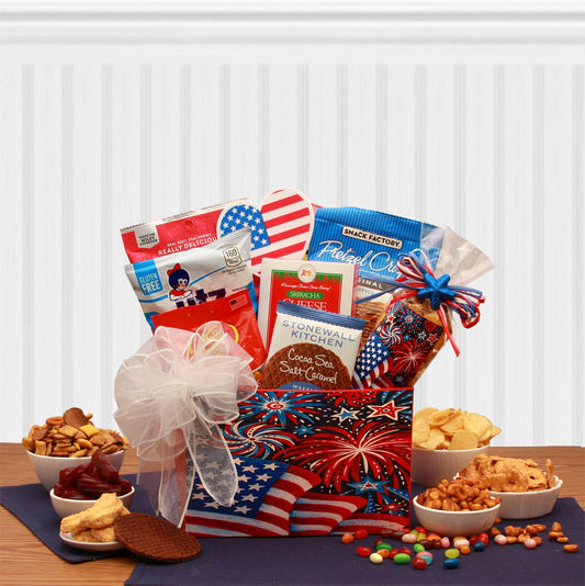 Stars & Stripes Forever Patriotic Gift Box - DB Gift Baskets