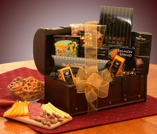 The Gourmet Connoisseur Gift Chest - DB Gift Baskets